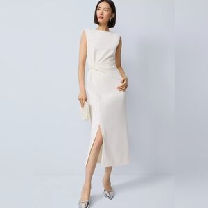 Ann Taylor Elegant Cream Dress